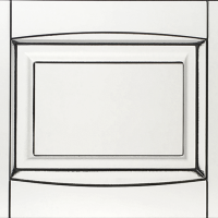 Тренто Снежно-белый Черная