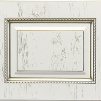 Капри лайт с косичкой Белое дерево Бронза состаренная