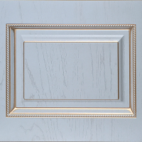 Капри лайт с косичкой Реалвуд голубой Золото сусальное