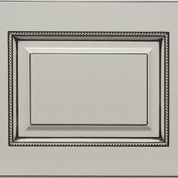 Капри лайт с косичкой Светло-серый Темно-коричневая