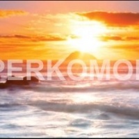 Стеклянный фартук закат на море