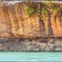 Печать на фартук тропический водопад