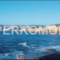 Фартук для кухни город на море