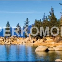 Печать на фартук озеро лес