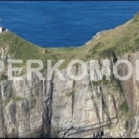 Печать на фартук море скалы