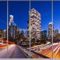 Фотопечать на шкаф купе город 01