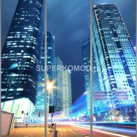 Фотопечать на шкаф купе город 02