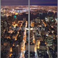 Фотопечать на шкаф купе город 08