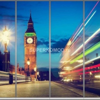 Фотопечать на шкаф купе город 21