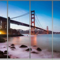 Фотопечать на шкаф купе город 29