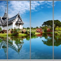 Фотопечать на шкаф купе город 32