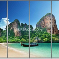 Фотопечать на шкаф купе морская 227