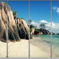 Фотопечать на шкаф купе морская 229