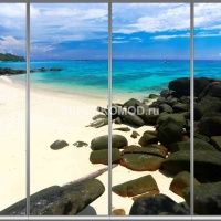 Фотопечать на шкаф купе морская 232