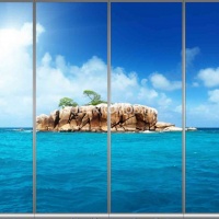 Фотопечать на шкаф купе морская 234