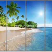 Фотопечать на шкаф купе морская 235