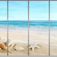 Фотопечать на шкаф купе морская 239