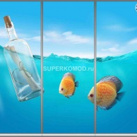 Фотопечать на шкаф купе морская 253