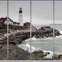 Фотопечать на шкаф купе морская 266