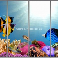 Фотопечать на шкаф купе морская 287