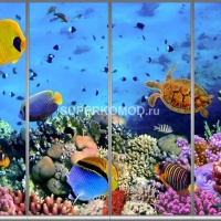 Фотопечать на шкаф купе морская 290