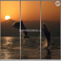 Фотопечать на шкаф купе морская 297