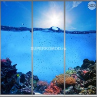 Фотопечать на шкаф купе морская 303