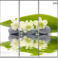 Фотопечать на шкаф купе цветы 346