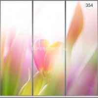 Фотопечать на шкаф купе цветы 354