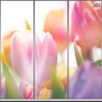 Фотопечать на шкаф купе цветы 355