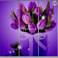 Фотопечать на шкаф купе цветы 438