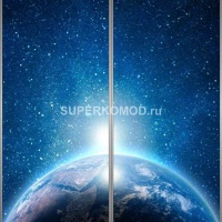 Фотопечать на шкаф купе космос 333