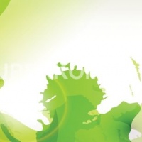 Фартук для кухни зеленый белый