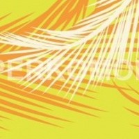 Кухонный фартук желто-оранжевый