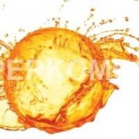 Фартук для кухни бело-орнажевый