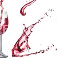 Фартук для кухни бокалы вина