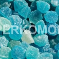 Стеклянный фартук сине-зеленый