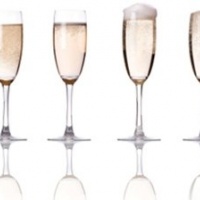 Печать на фартук бокалы шампанского