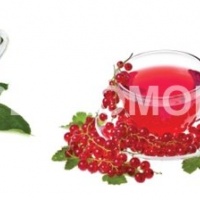 Печать на фартук чай ягоды цветы