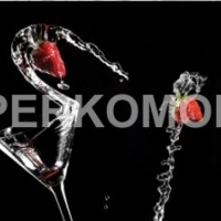 Фартук для кухни мартини и клубника