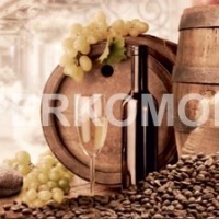 Фартук для кухни вино виноград кофе