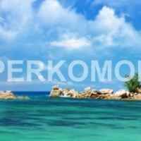 Фартук для кухни тропический пляж