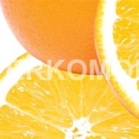 Стеклянный фартук большие апельсины