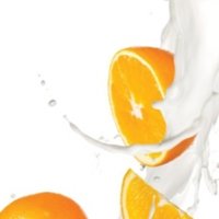 Кухонный фартук апельсины на белом фоне