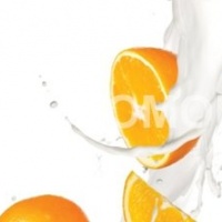 Кухонный фартук апельсины на белом фоне