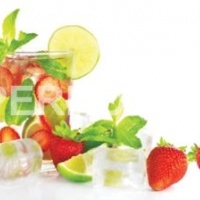 Фартук для кухни мохито клубника мята лайм