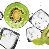 Фартук для кухни киви и лед