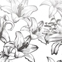 Фартук для кухни лилии рисунок
