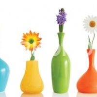 Фартук для кухни цветы в вазах