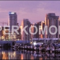 фартук на кухню закат в городе